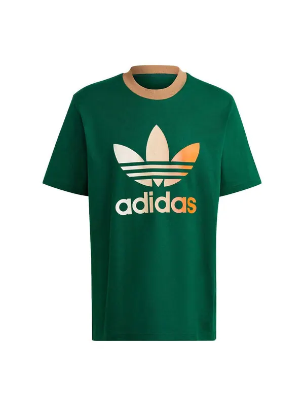 Футболка оригиналы adicolor 70s premium t shirt трилистник Adidas — изображение 1 из 4, темный зеленый