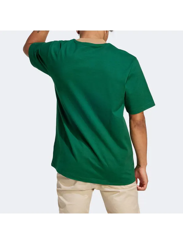 Футболка оригиналы adicolor 70s premium t shirt трилистник Adidas — изображение 3 из 4, темный зеленый
