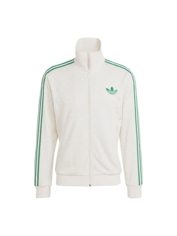 Куртка adidas originals Adicolor 70s Monogram Track Top 'White Green' — изображение 1 из 4, белый/зеленый