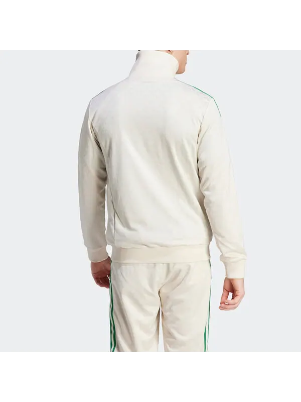 Куртка adidas originals Adicolor 70s Monogram Track Top 'White Green' — изображение 3 из 4, белый/зеленый