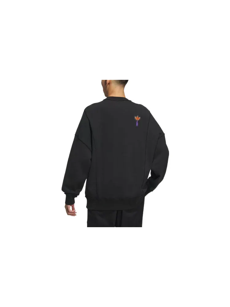 Худи adidas TOC QL Crew Sweatshirt 'Black' — изображение 2 из 3, черный