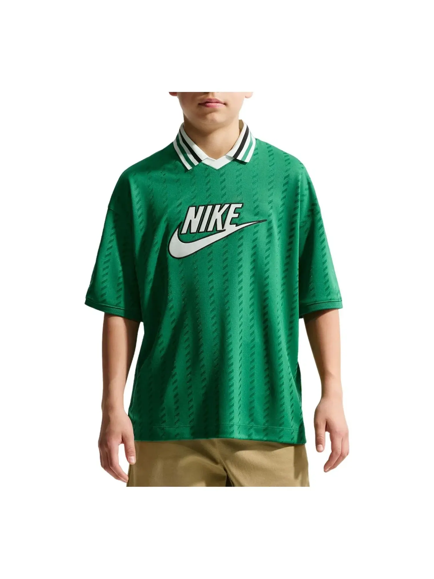 Футболка с коротким рукавом Nike Sportswear 'Malachite Barely Green Black' IQ0435-365 — изображение 1 из 2, зеленый
