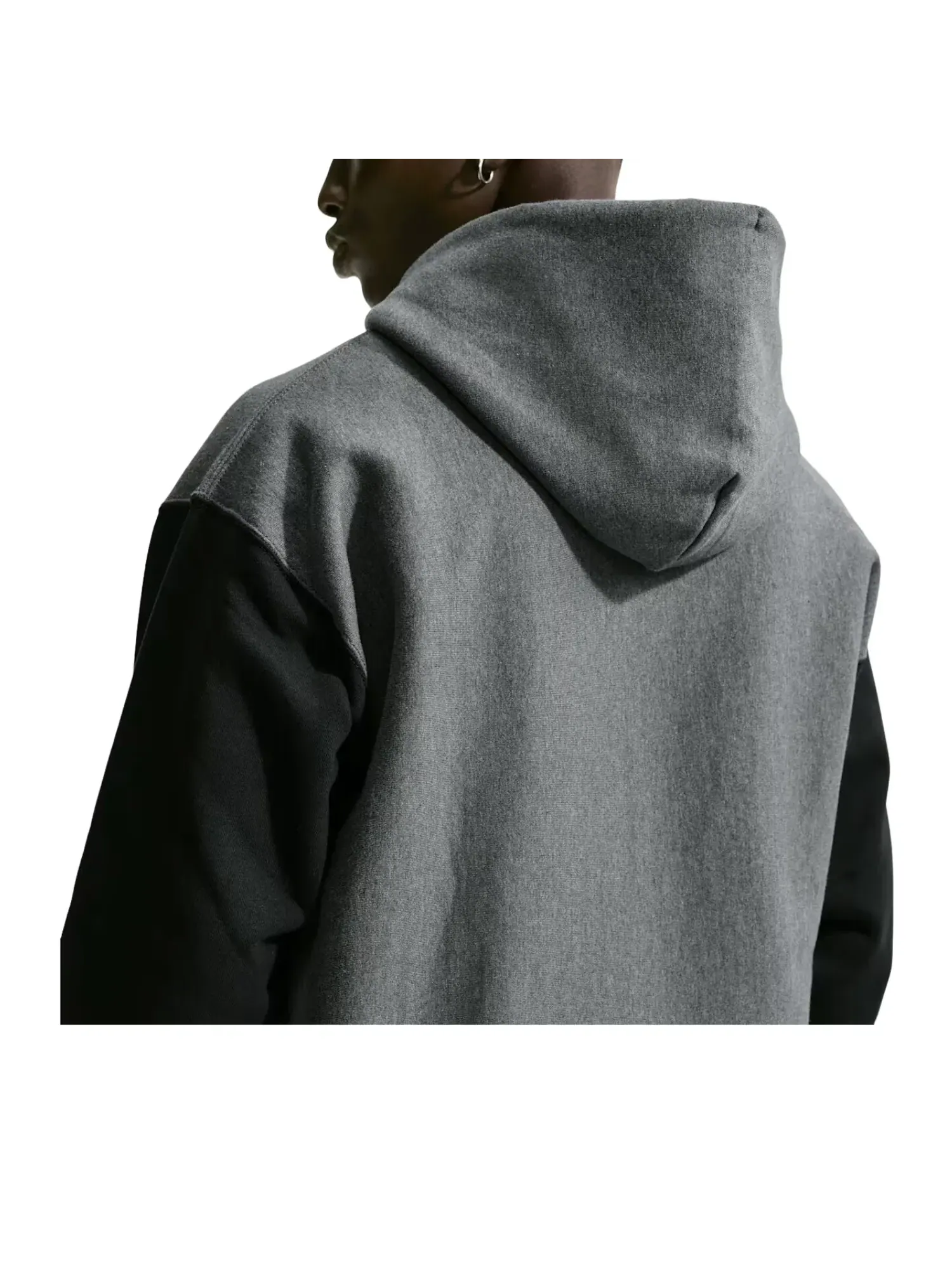 Худи Nike Solo Swoosh x Syna Fleece Full-Zip Hoodie 'Grey' — изображение 3 из 3, серый