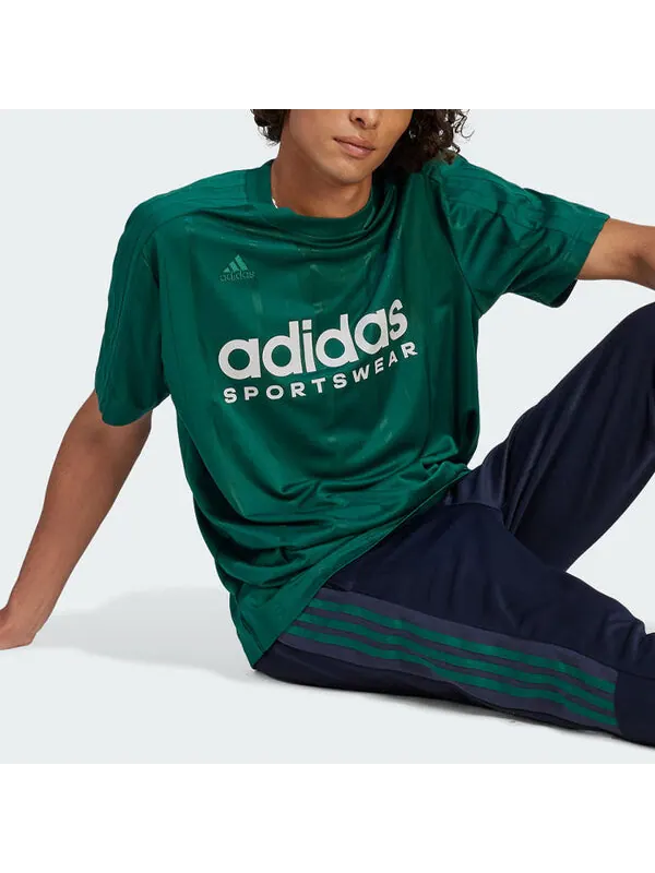 Футболка с логотипом tiro Adidas — изображение 4 из 4, зеленый/белый