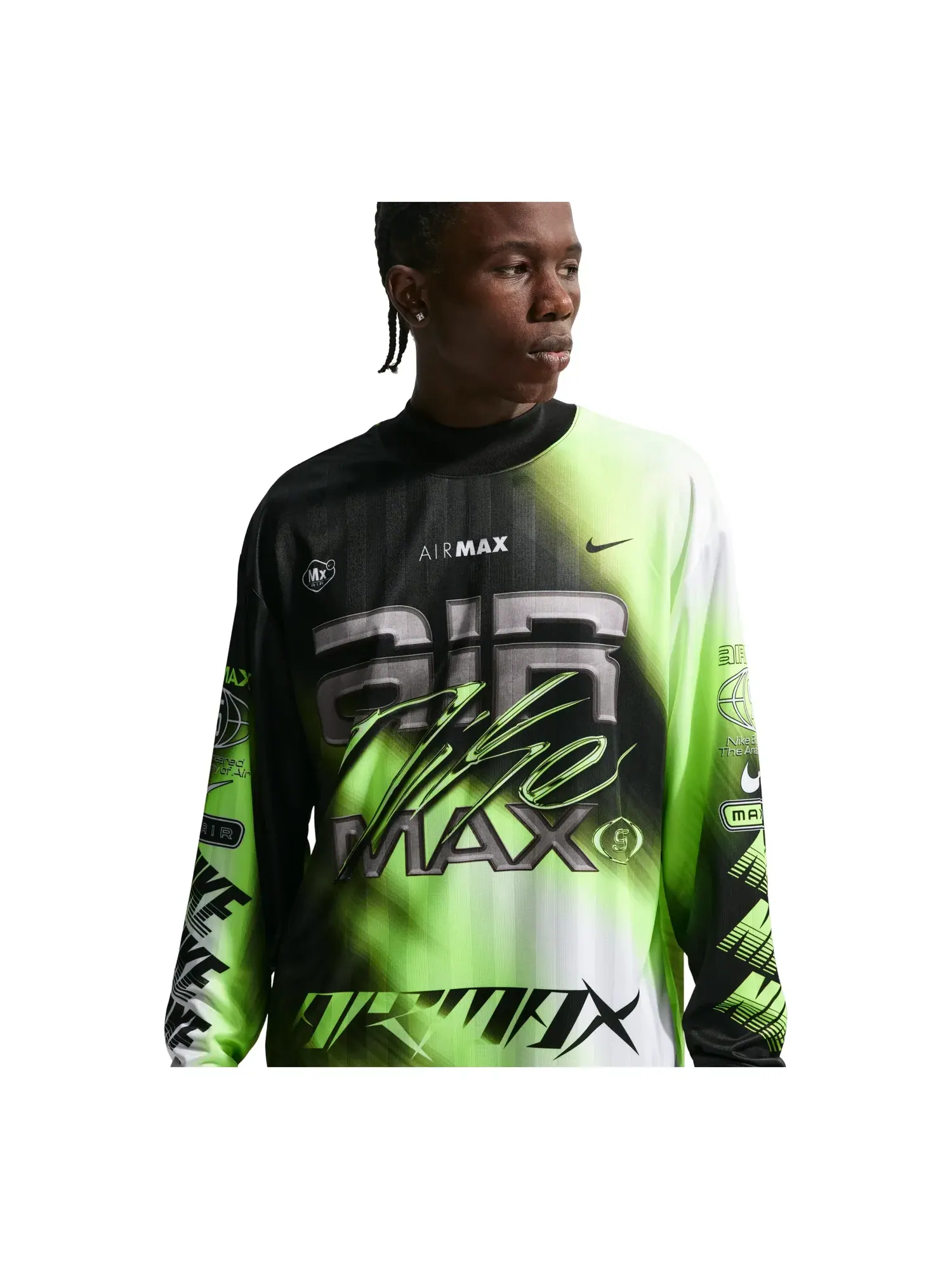 Футболка с длинными рукавами Nike Culture of Football Dri-FIT 'Volt Black White' — изображение 1 из 5, мульти