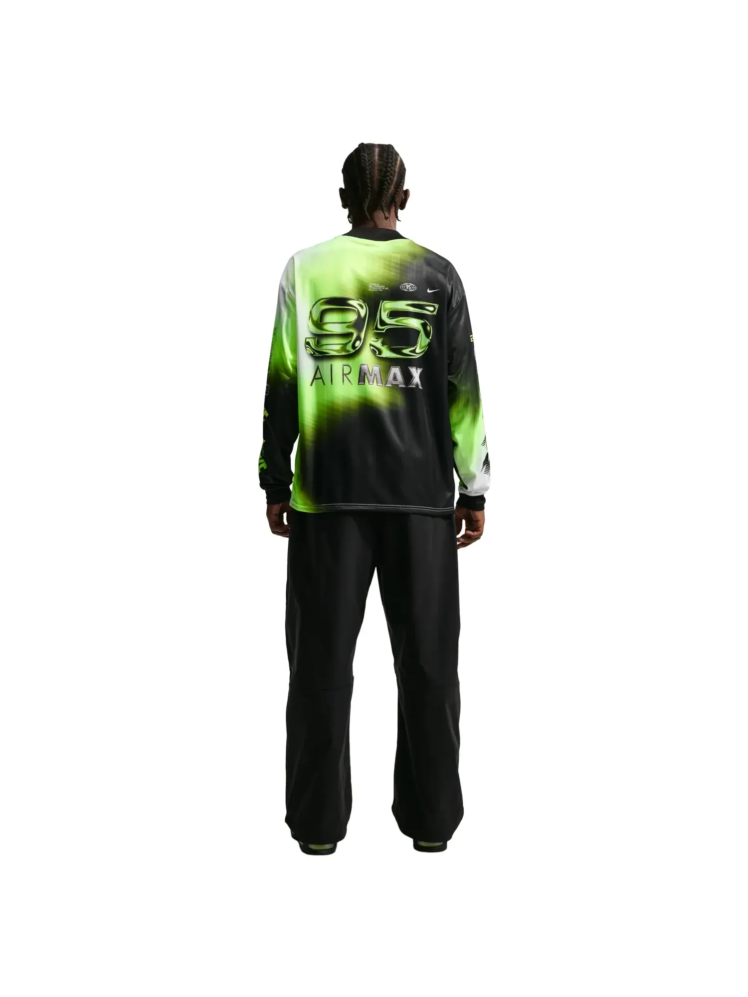 Футболка с длинными рукавами Nike Culture of Football Dri-FIT 'Volt Black White' — изображение 3 из 5, мульти