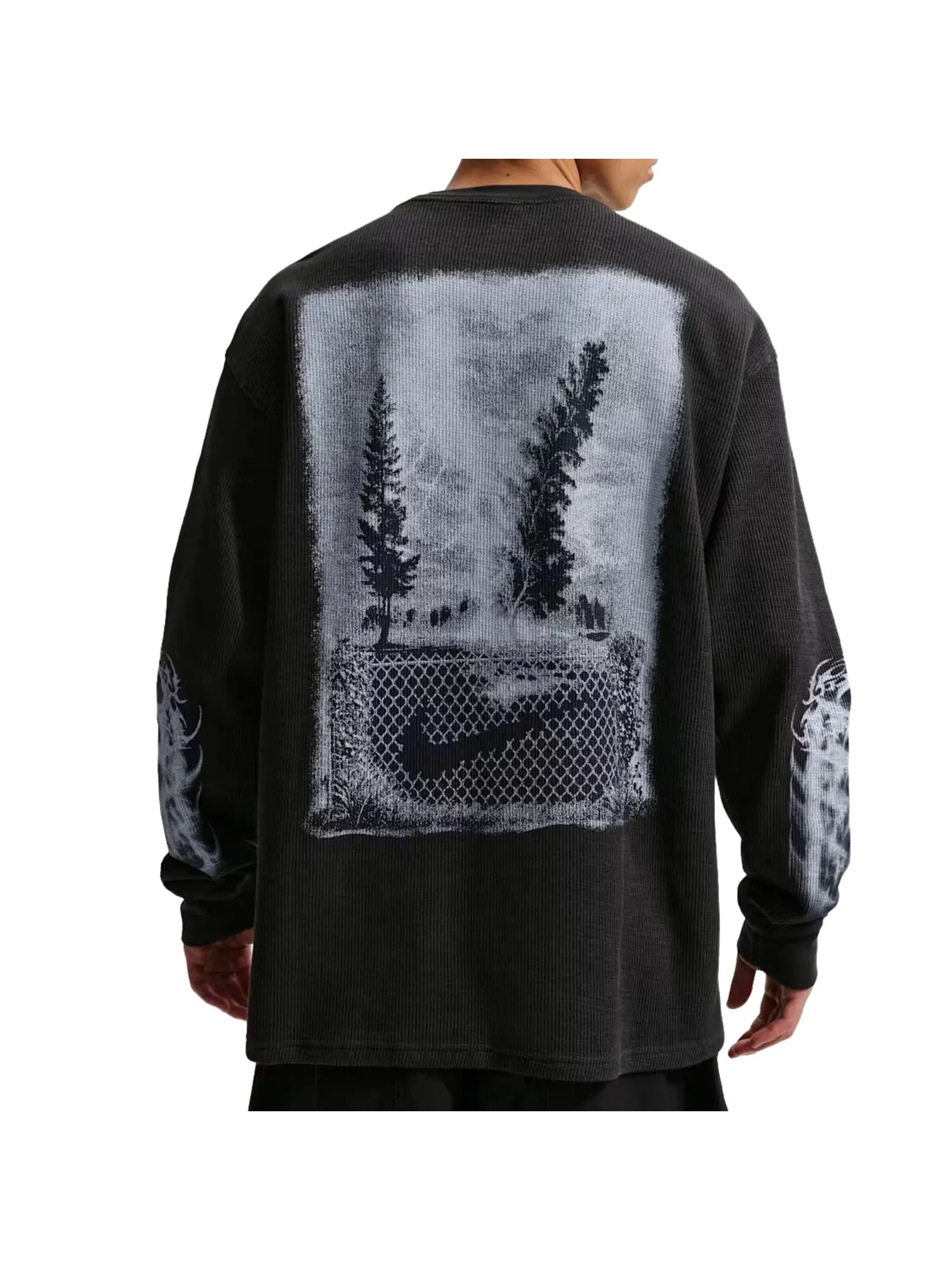 Термофутболка Nike Sportswear 'Off Noir' — изображение 2 из 2, черный