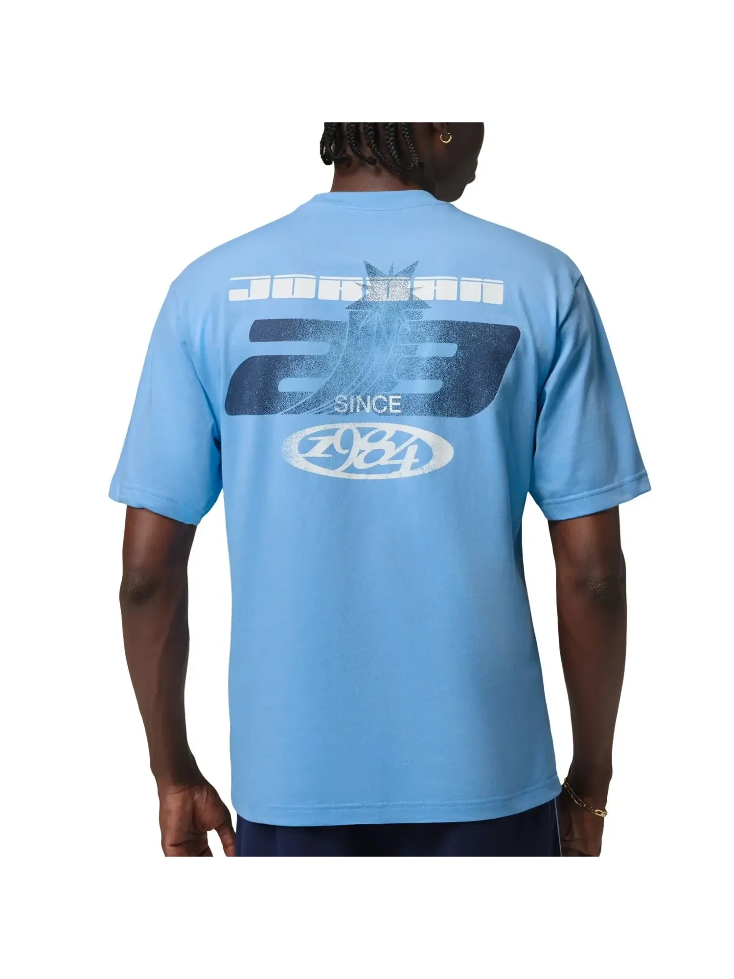 Футболка Air Jordan Graphic T-Shirt 'University Blue' — изображение 2 из 2, синий