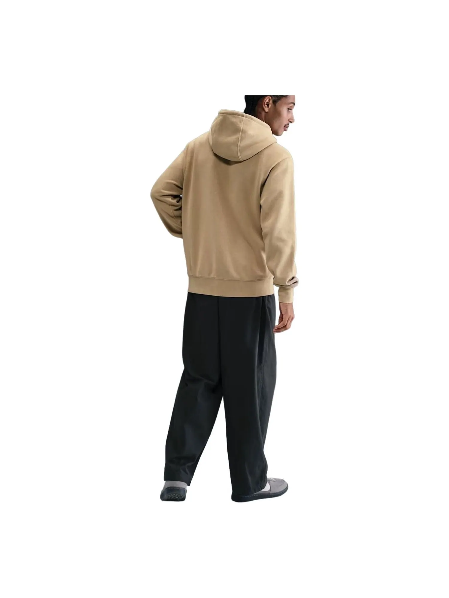 Худи Nike Sportswear Club Washed Fleece 'Parachute Beige' — изображение 2 из 2, бежевый