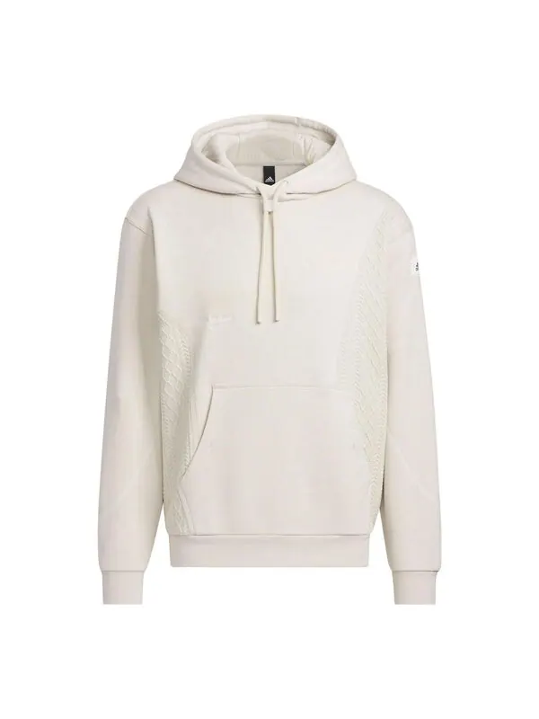 Толстовка с капюшоном из флиса Adidas — изображение 1 из 4, белый