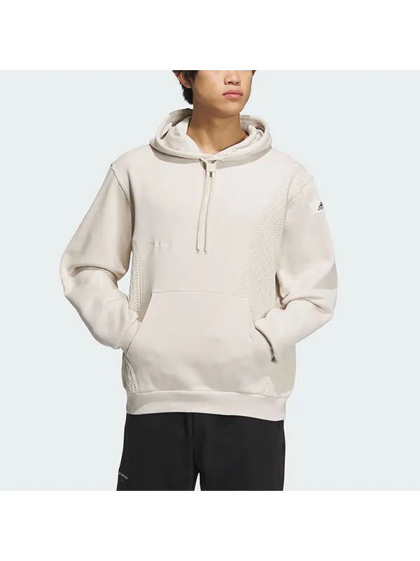 Толстовка с капюшоном из флиса Adidas — изображение 2 из 4, белый