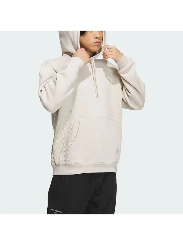 Толстовка с капюшоном из флиса Adidas — изображение 4 из 4, белый