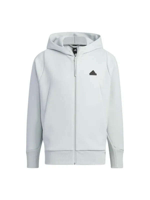 Куртка спортивная одежда флисовые Куртка Adidas — изображение 1 из 1, белый