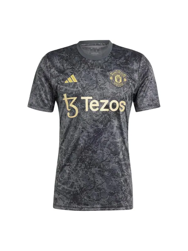 Футболка manchester united stone roses pre match jersey asia sizing Adidas — изображение 1 из 4, черный