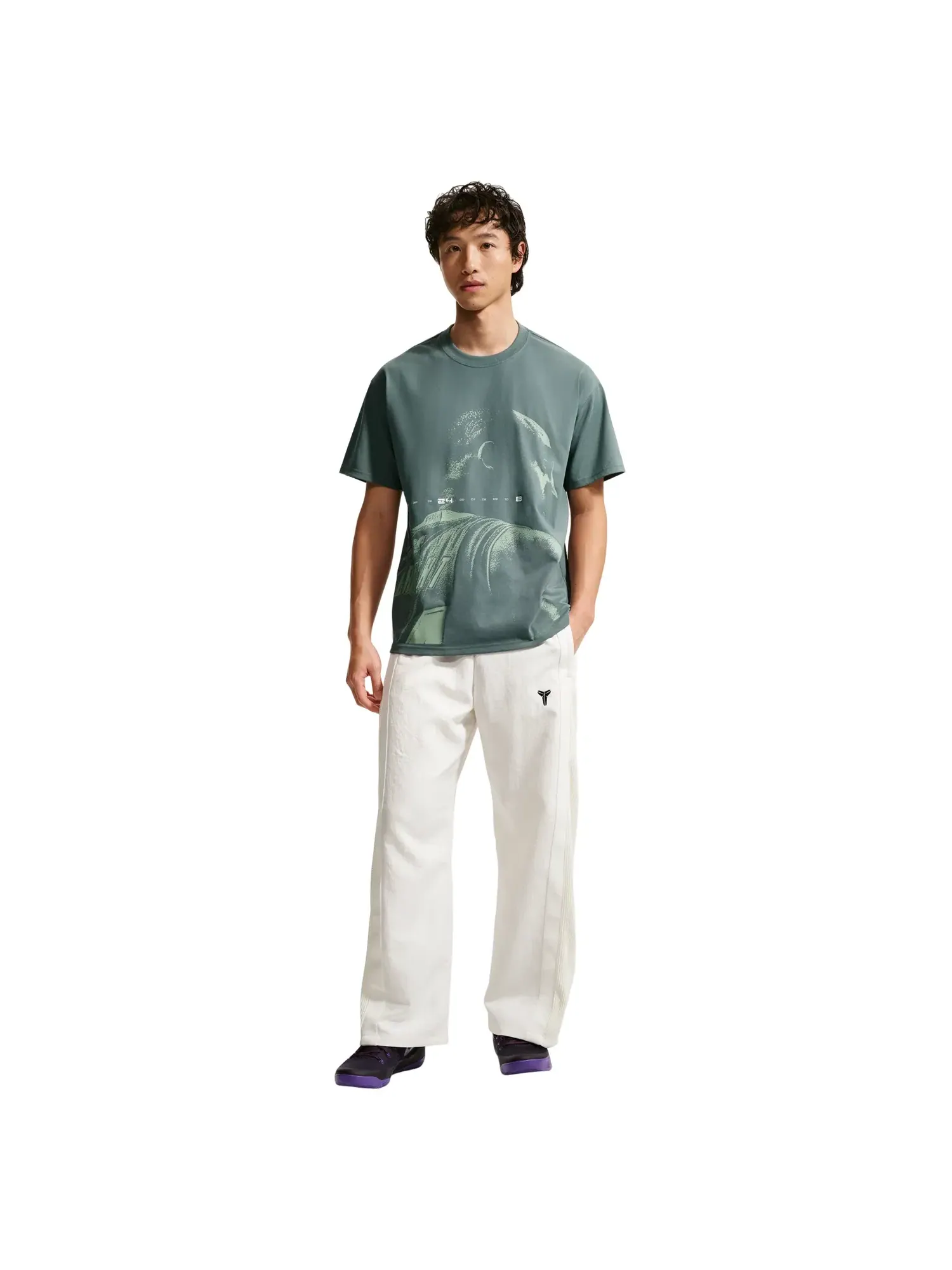 Футболка Nike Kobe Dri-FIT 'Mineral Slate' IQ2377-382 — изображение 2 из 3, зеленый
