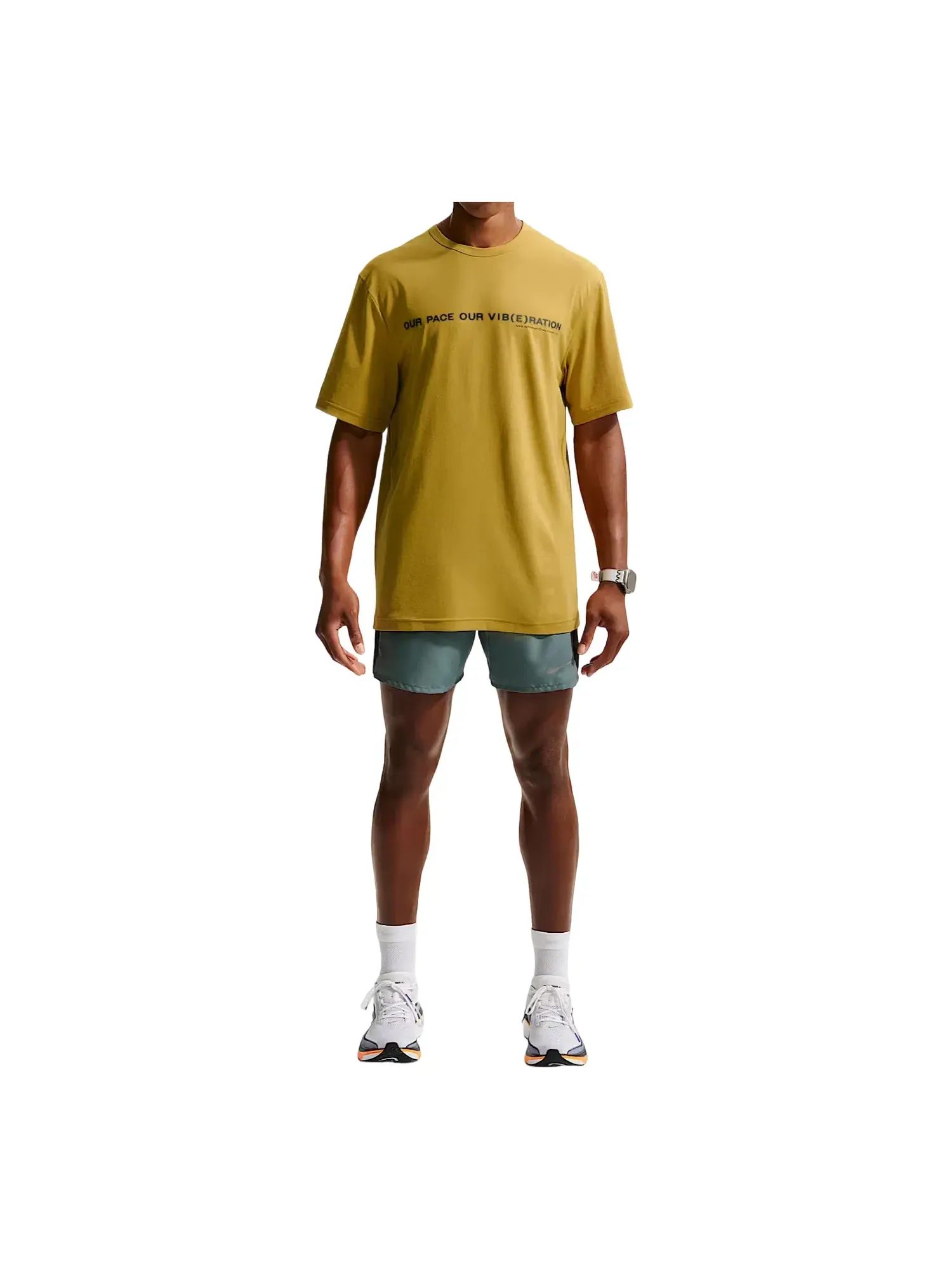 Мужская футболка с защитой от ультрафиолета Nike Hyverse Dri-Fit UV Protection — изображение 1 из 2, желтый