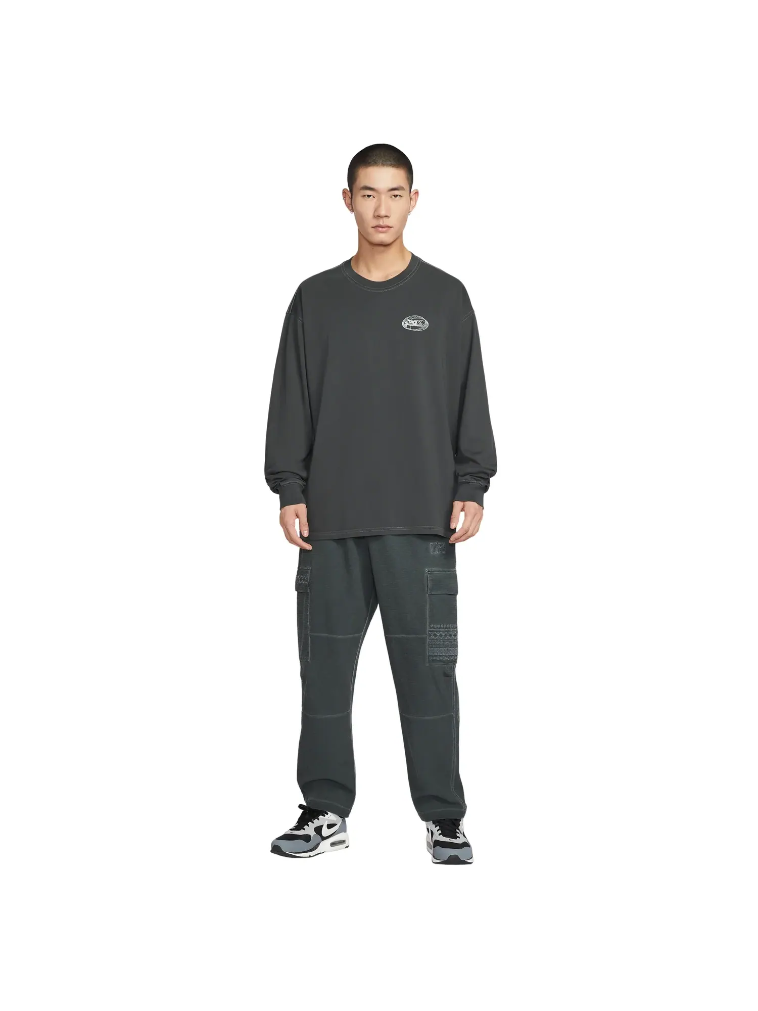 Футболка с длинными рукавами Nike City Pack — изображение 5 из 6, серый
