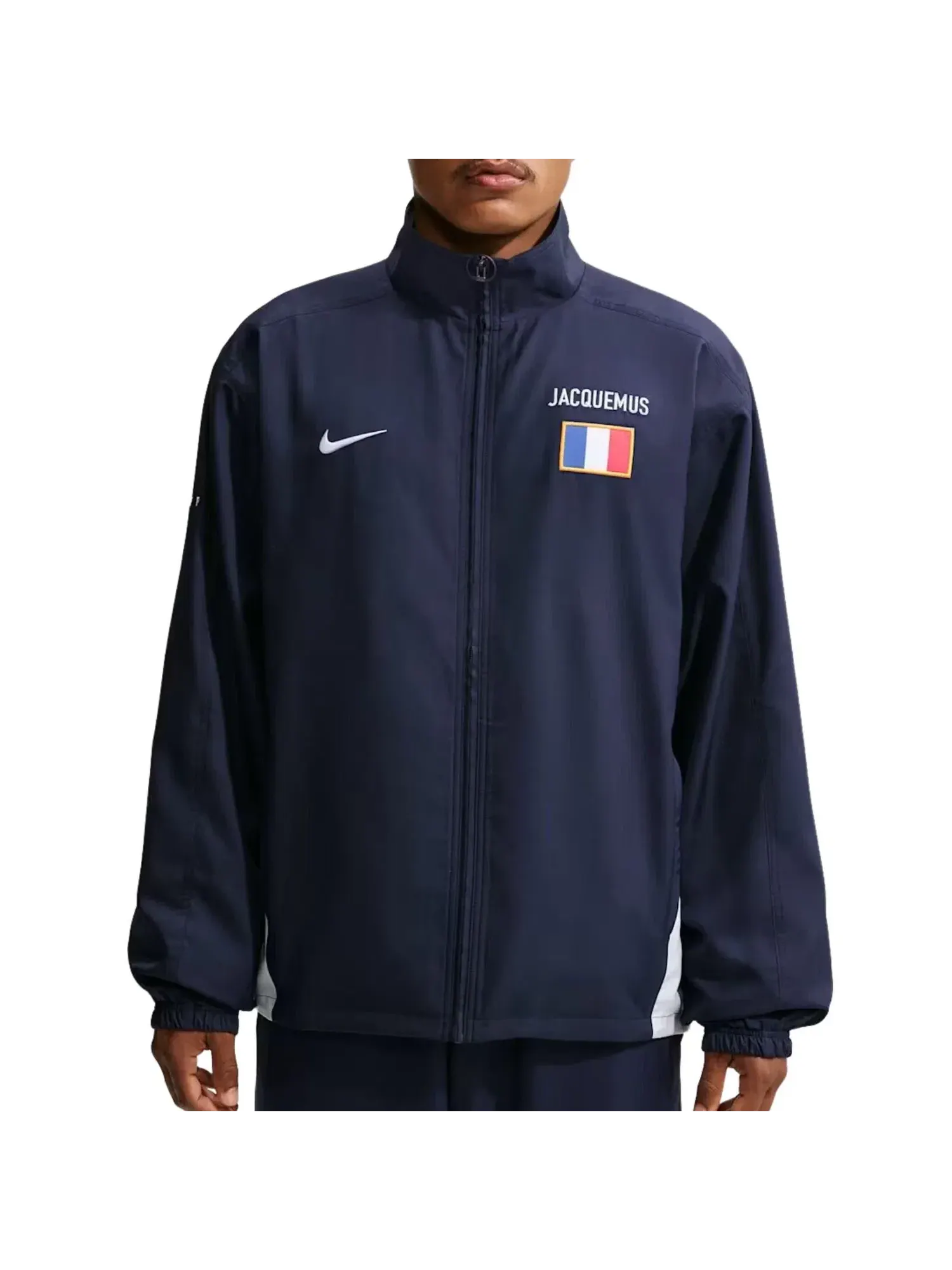 Мужская куртка с принтом Nike x France x Jacquemus Cryoshot Reissue Tracksuit Jacket — изображение 3 из 4, темно-синий
