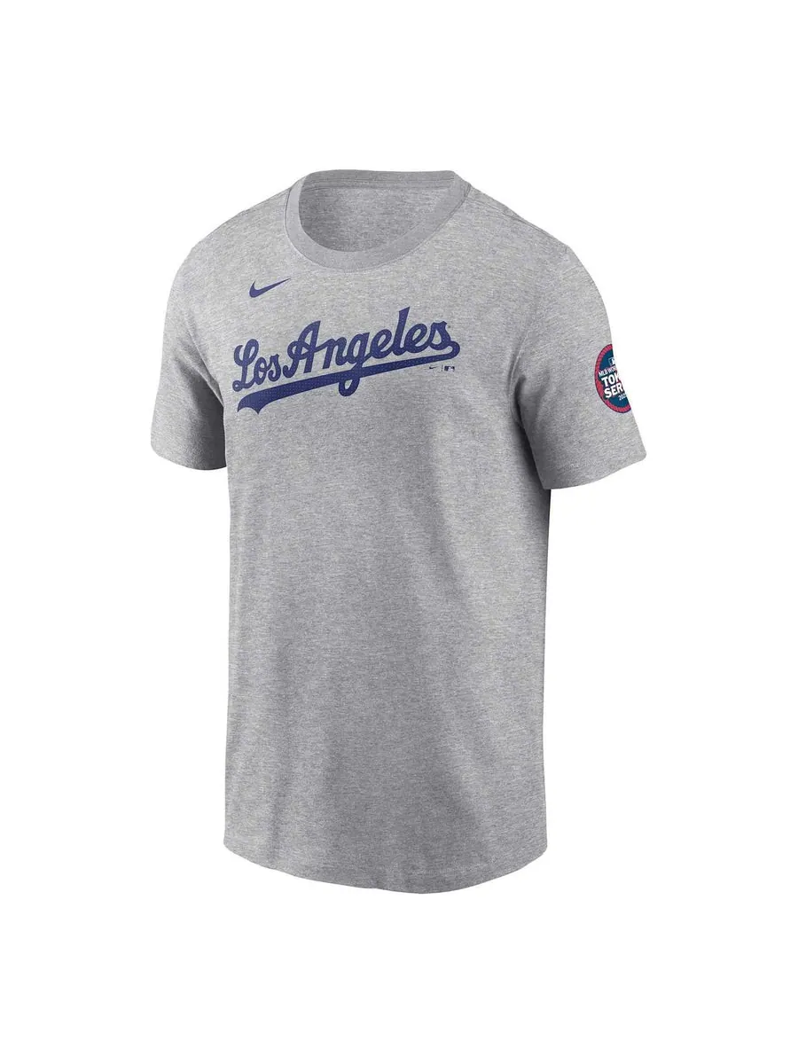 Футболка Nike MLB Los Angeles Dodgers Shohei Ohtani T-shirt 'Dark Grey Heather' — изображение 1 из 2, серый