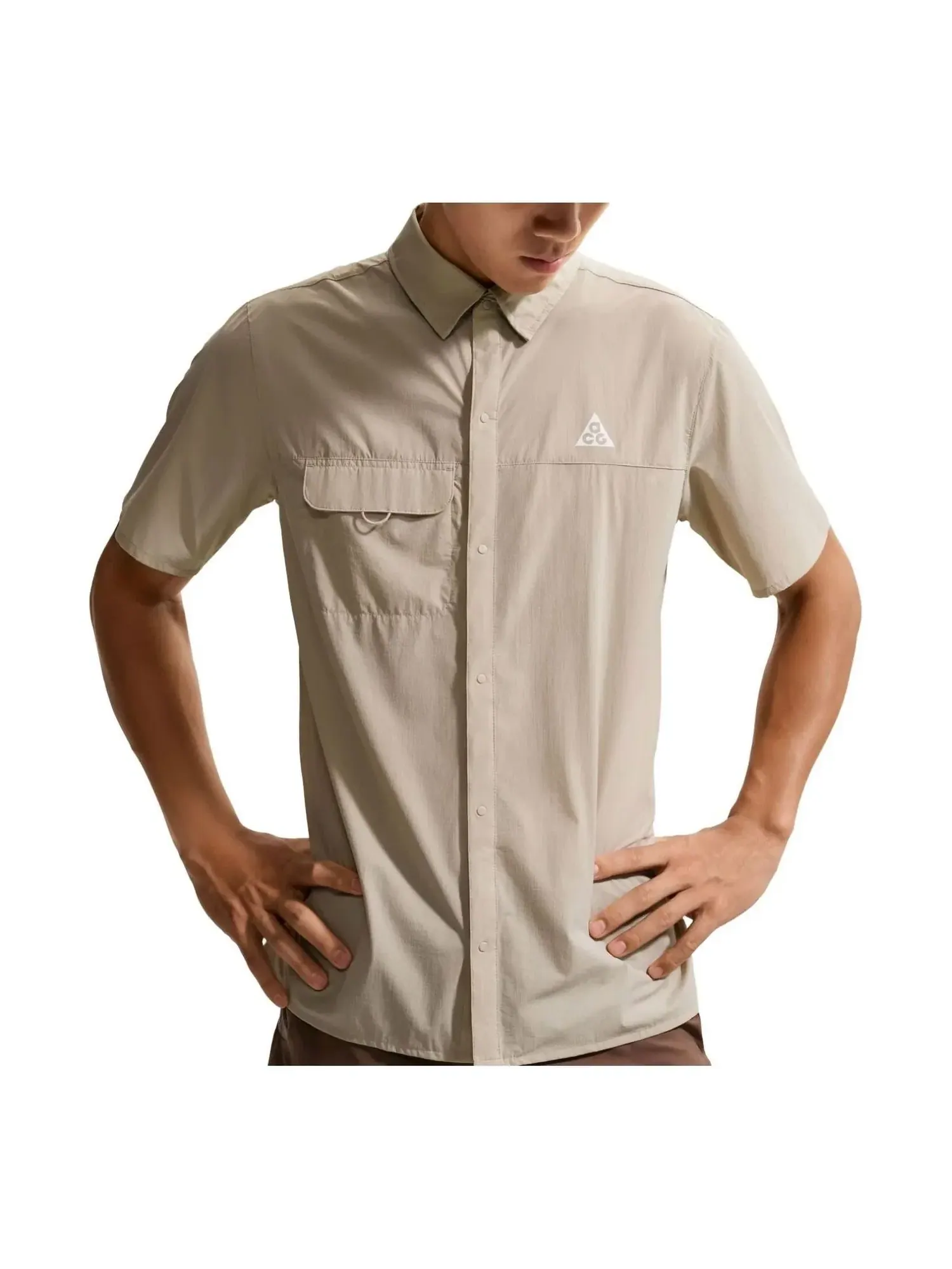 Мужская рубашка Nike ACG Aireez Trail Shirt — изображение 1 из 3, бежевый