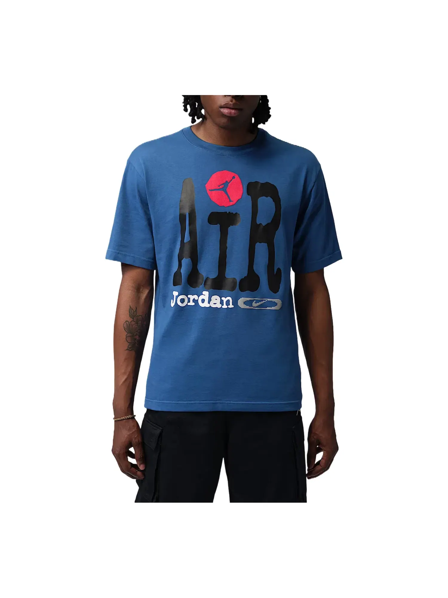 Мужская футболка с принтом Air Jordan T-Shirt — изображение 1 из 3, синий