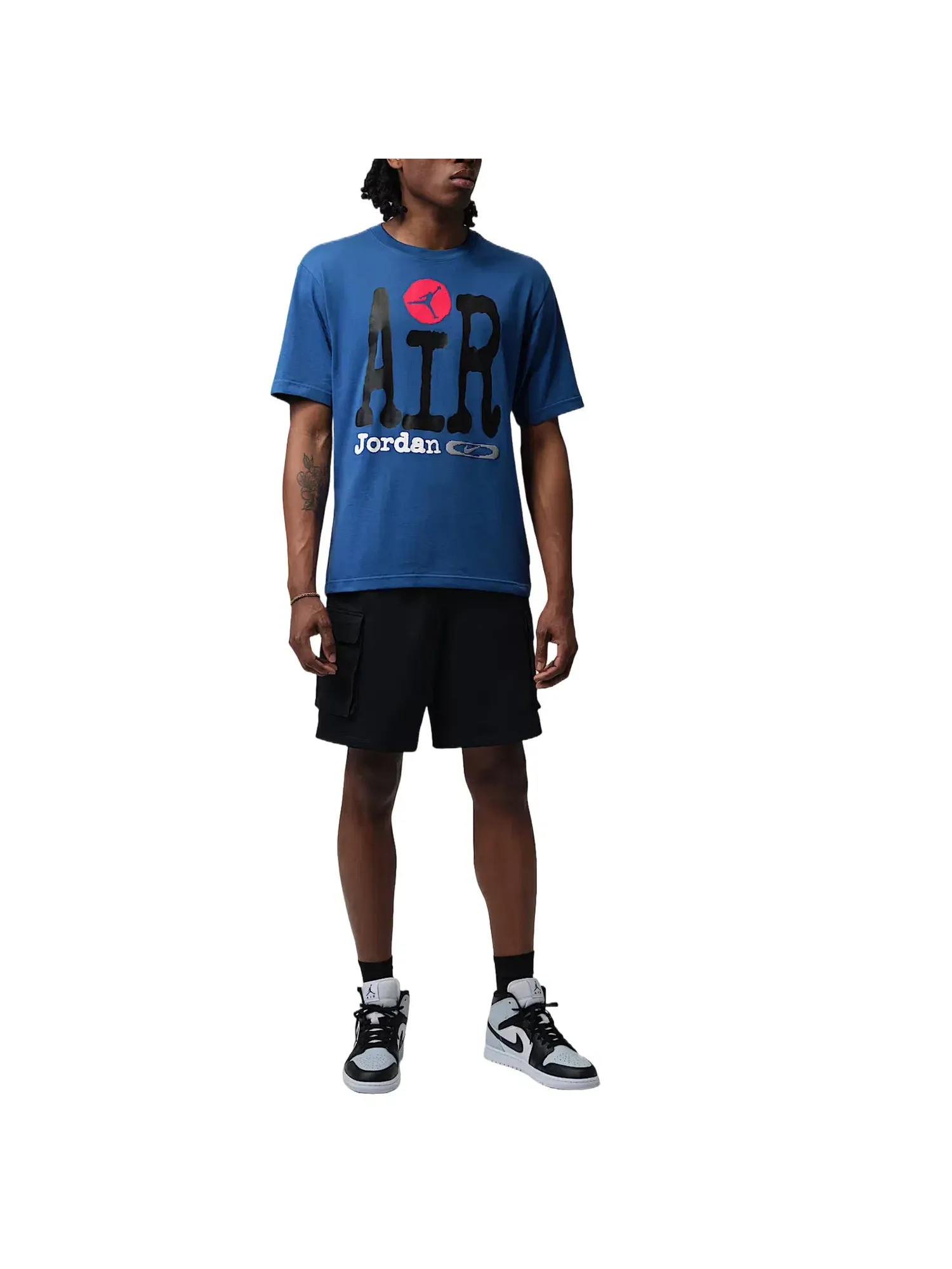 Мужская футболка с принтом Air Jordan T-Shirt — изображение 3 из 3, синий