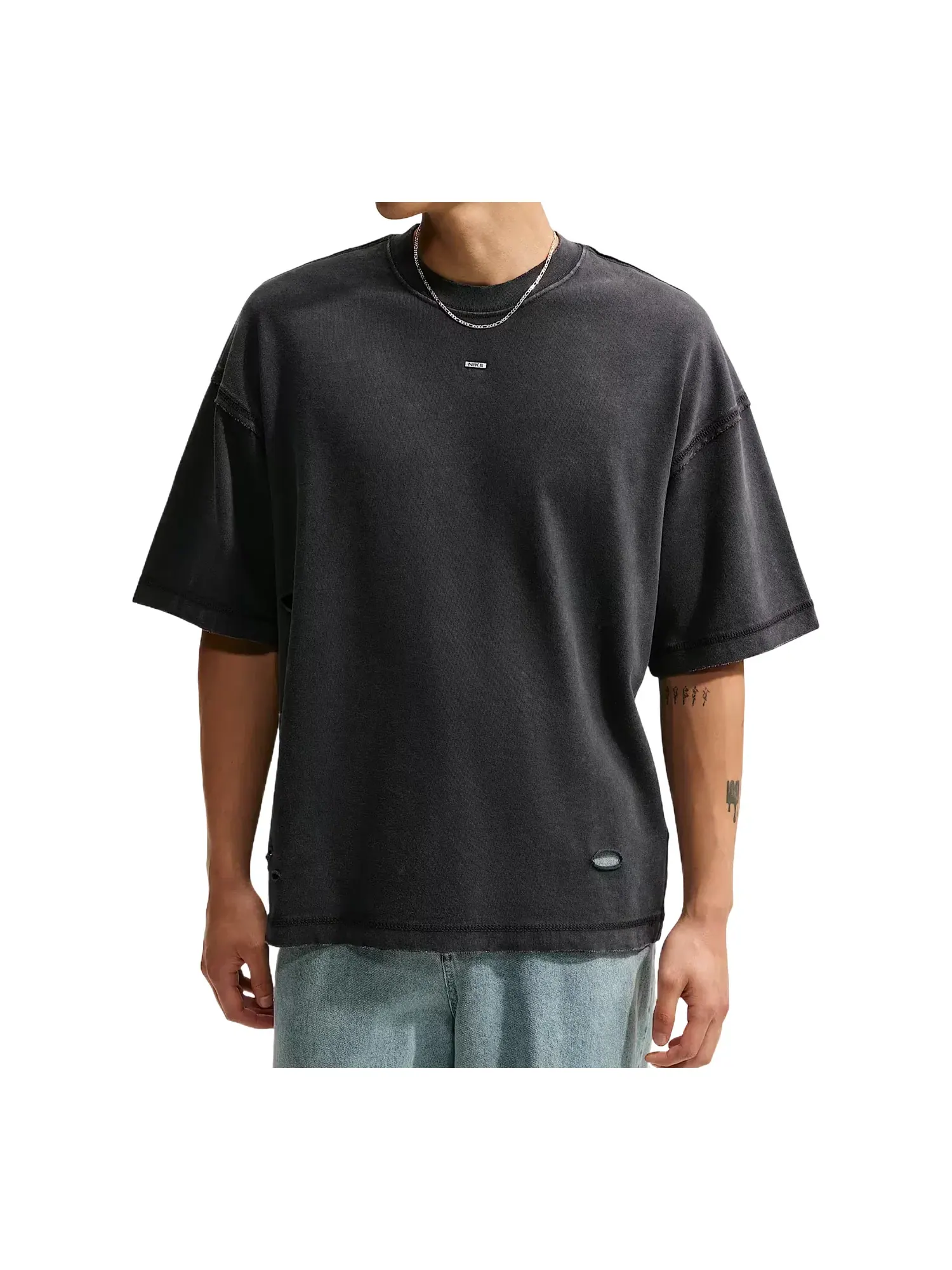 Мужская футболка хлопковая Nike Sportswear — изображение 1 из 2, черный