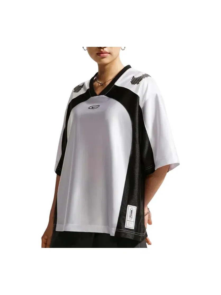 Женская джерси Nike Sportswear Oversized White Black IQ6138-101 — изображение 1 из 3, белый