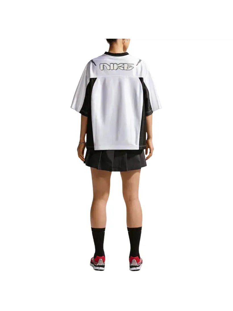 Женская джерси Nike Sportswear Oversized White Black IQ6138-101 — изображение 3 из 3, белый