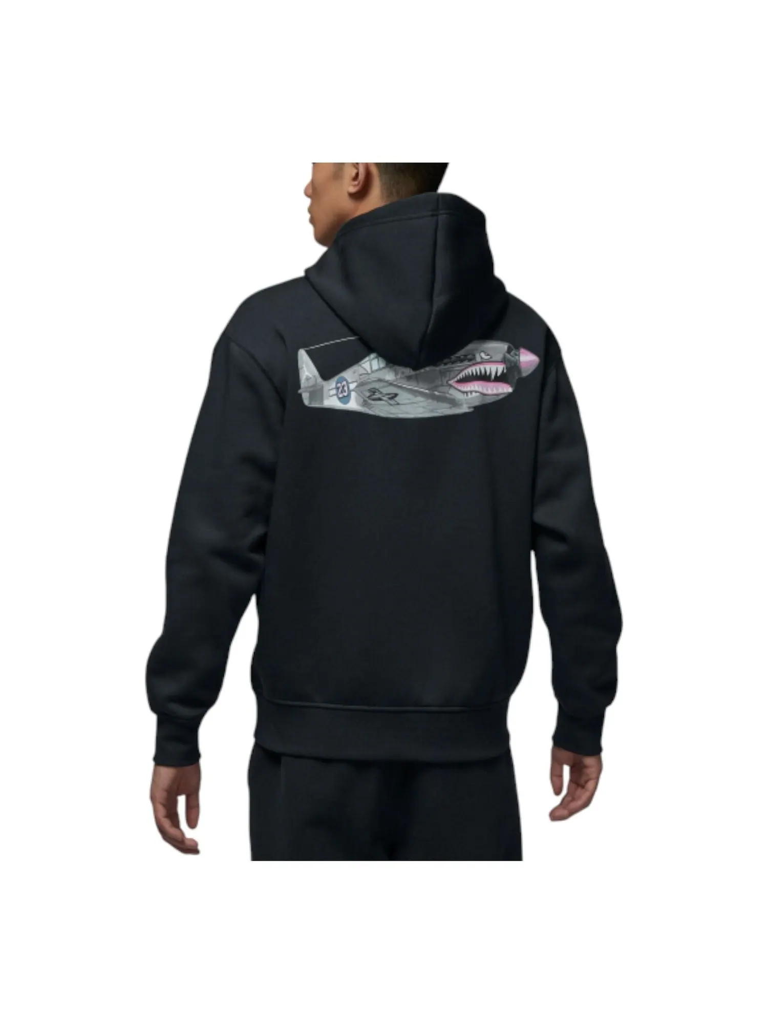 Худи Air Jordan AJ5 Fleece Pullover Hoodie 'Black' — изображение 2 из 2, черный