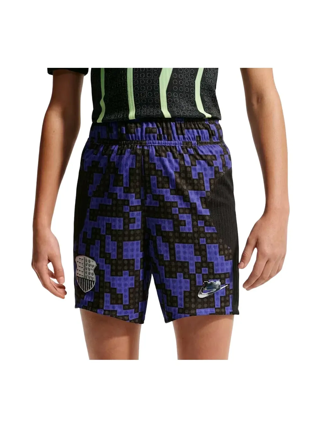 Детские шорты из футера с принтом Nike x LEGO Collection Aero-FIT Shorts — изображение 1 из 4, черный