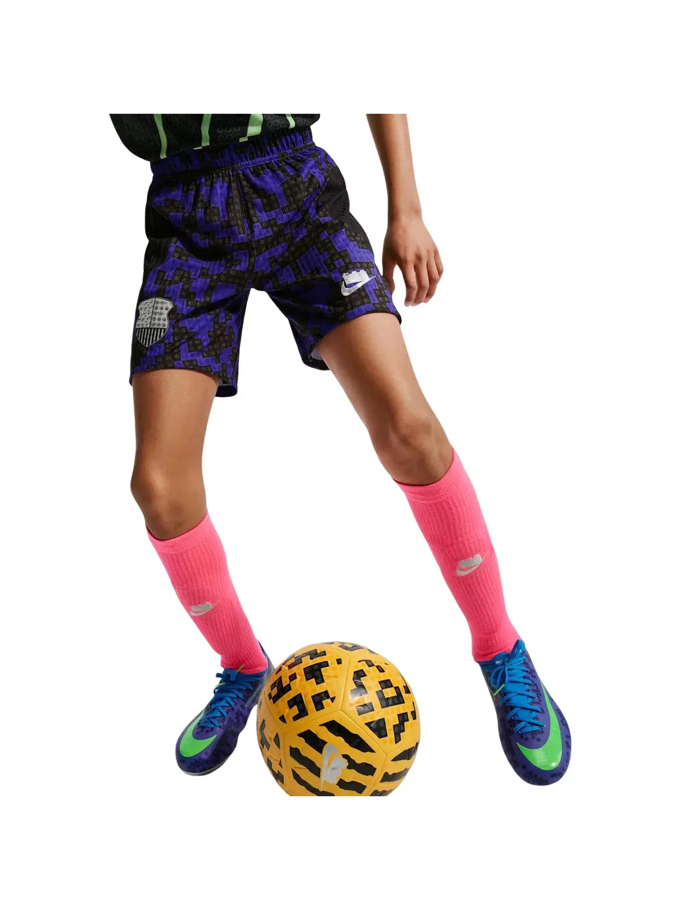 Детские шорты из футера с принтом Nike x LEGO Collection Aero-FIT Shorts — изображение 2 из 4, черный