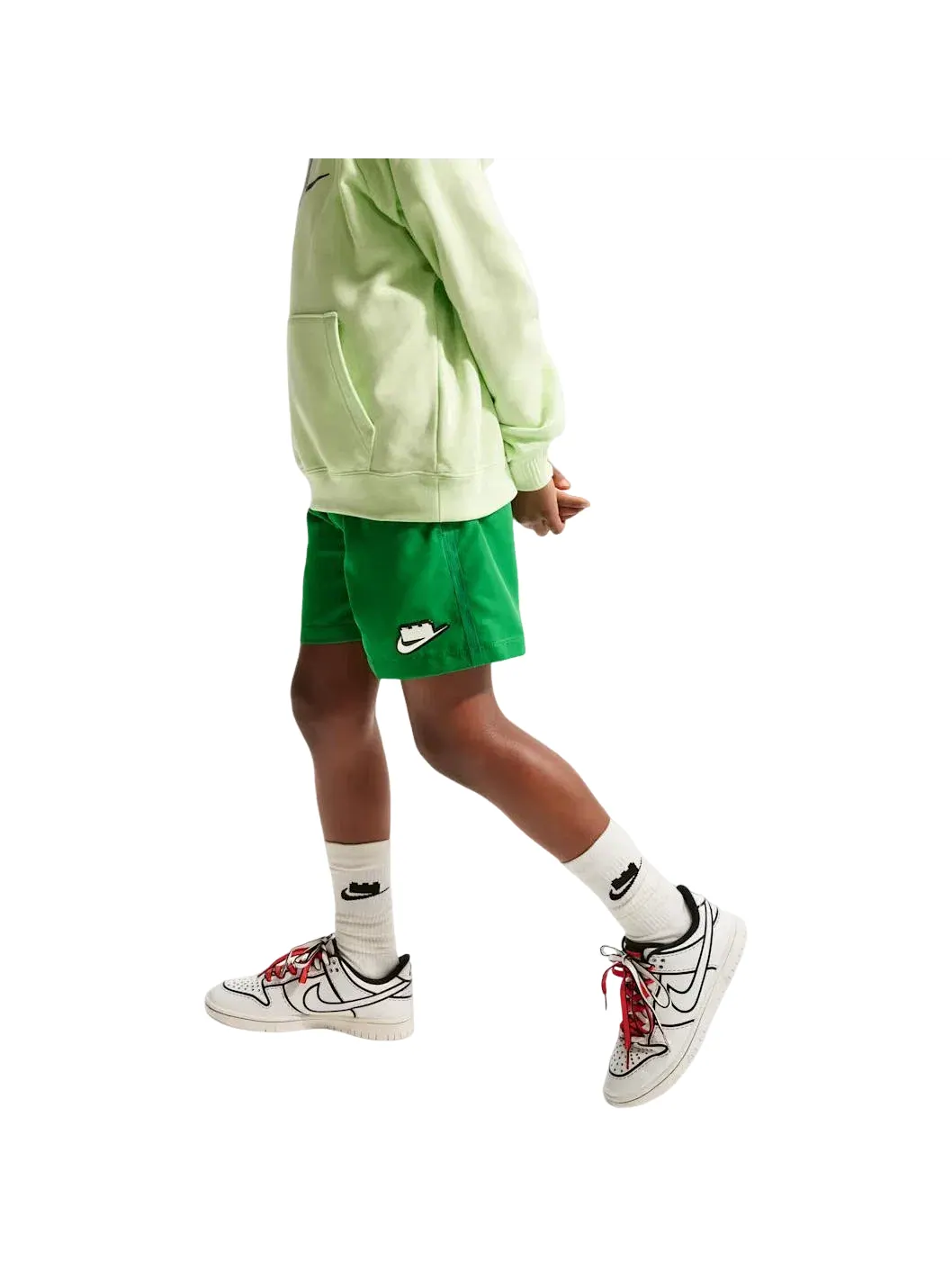 Детские шорты Nike x LEGO Collection Lucky Green — изображение 3 из 4, зеленый