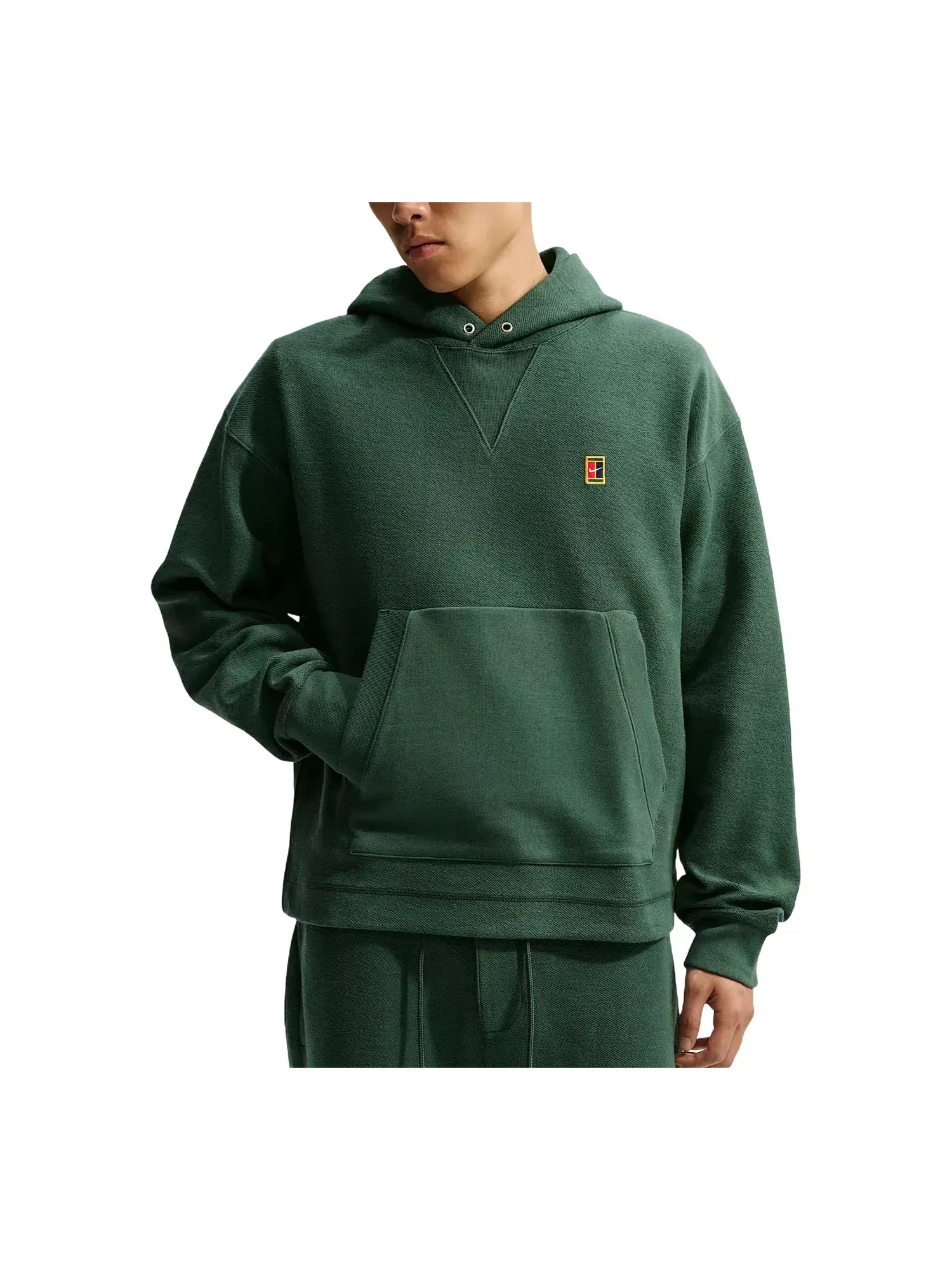 Мужское худи из футера с капюшоном Nike Club Rules French Terry Fir Sail — изображение 1 из 3, зеленый