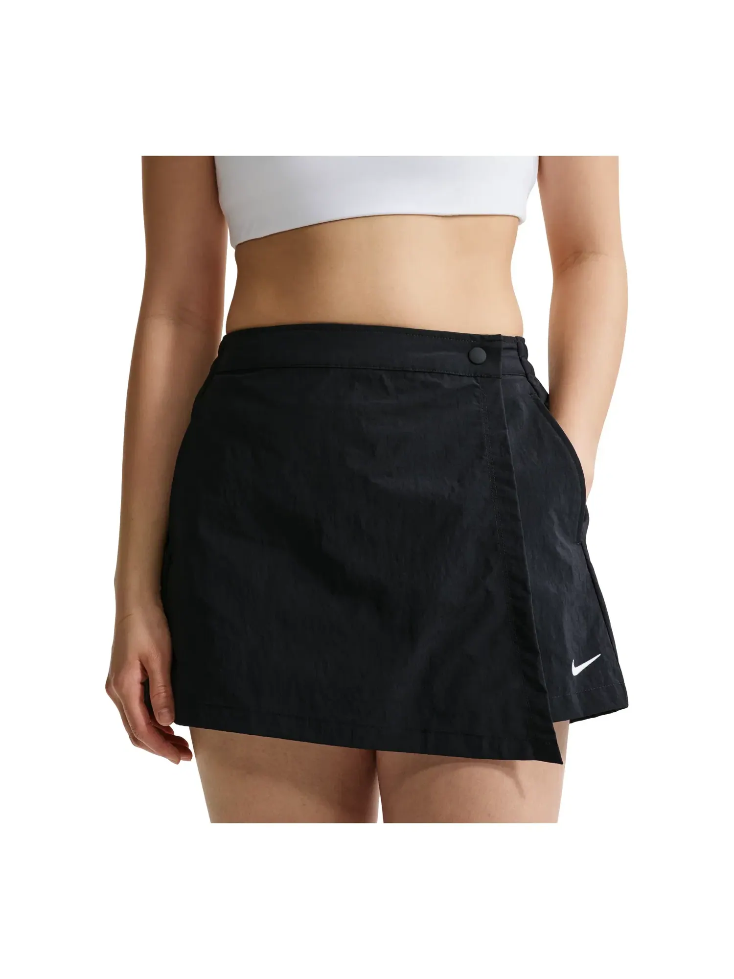 Юбка-шорты Nike Sportswear Mid-Rise Skort 'Black' IR1649-010 — изображение 1 из 3, черный