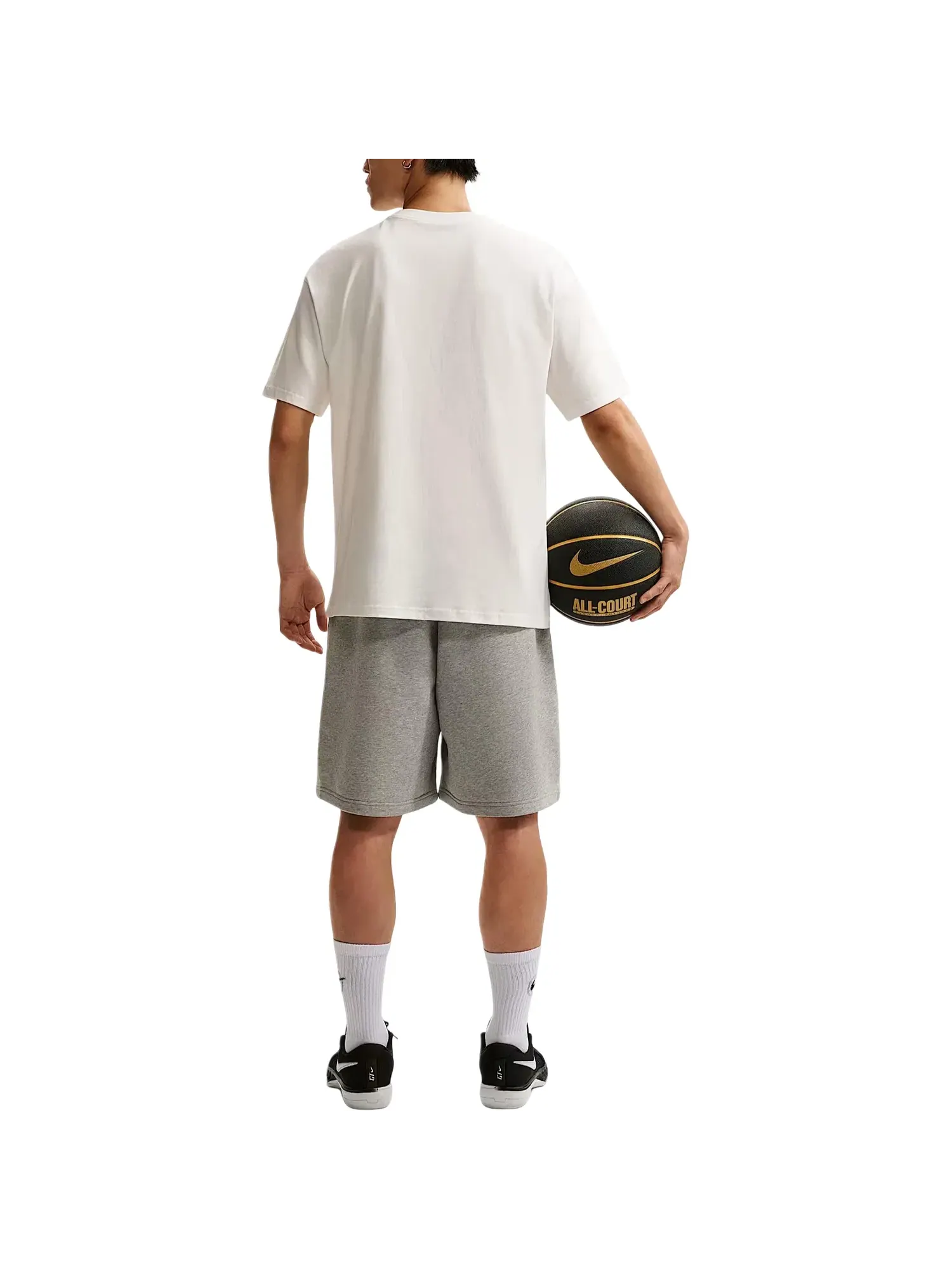 Мужская футболка Dri-FIT с коротким рукавом Nike Standard Issue — изображение 3 из 4, белый