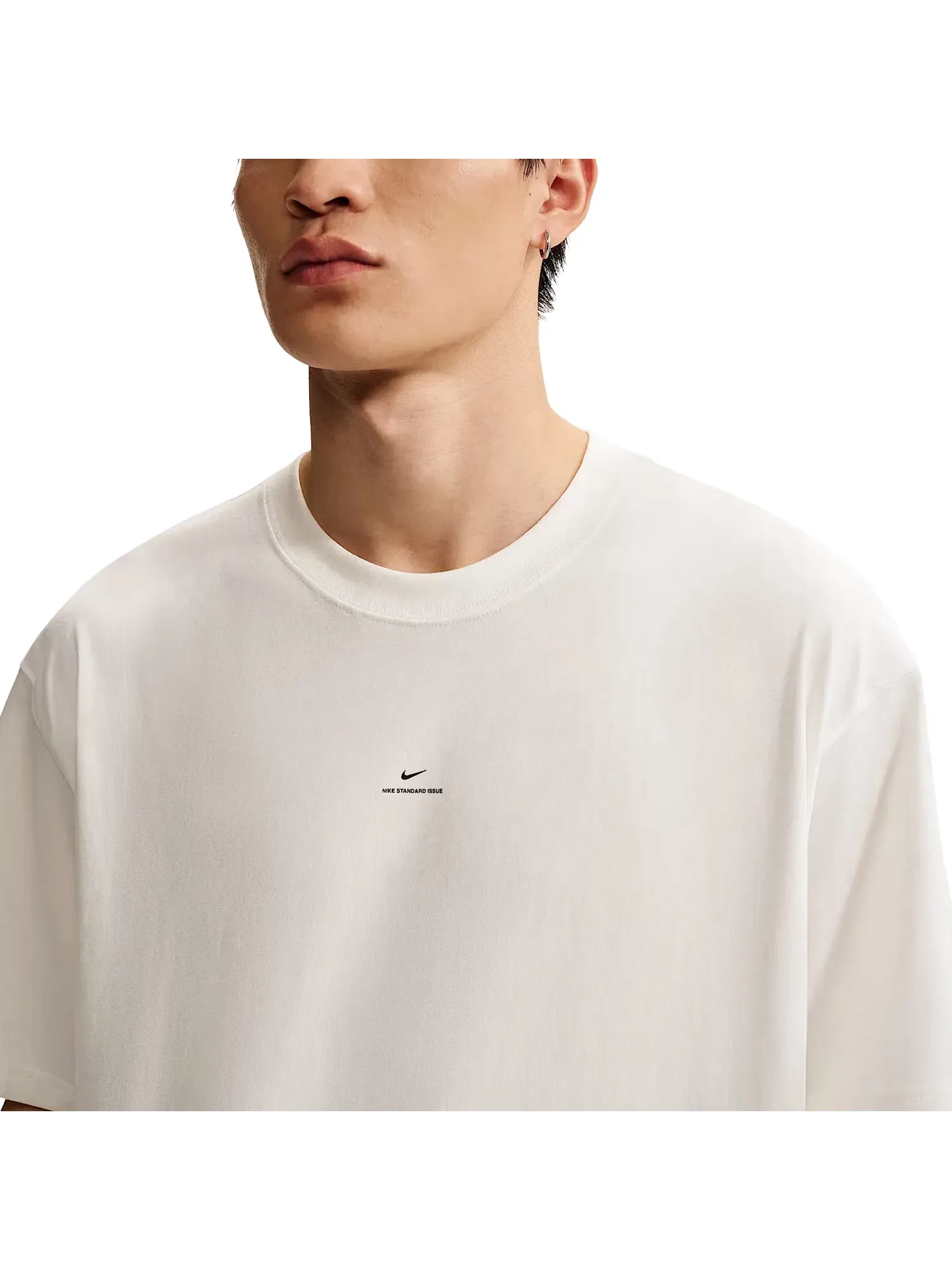 Мужская футболка Dri-FIT с коротким рукавом Nike Standard Issue — изображение 4 из 4, белый