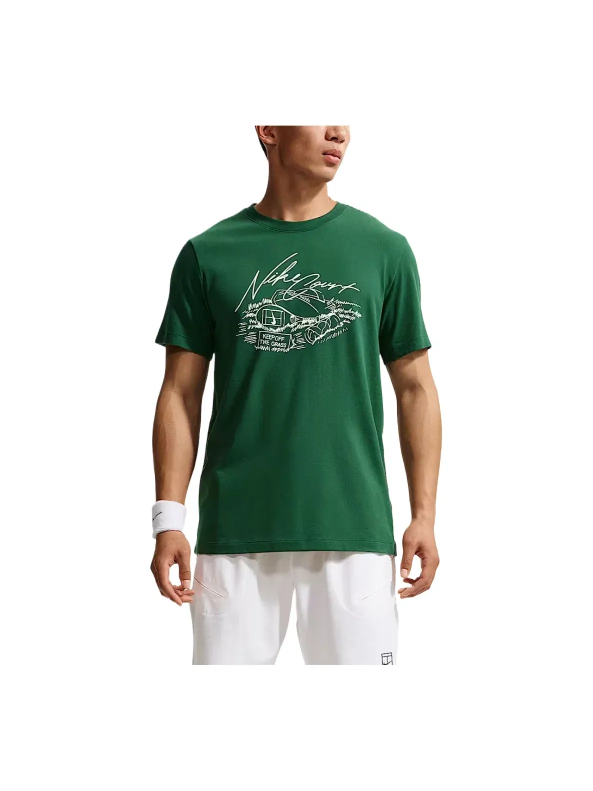Мужская футболка Nike Dri-FIT — изображение 1 из 3, зеленый