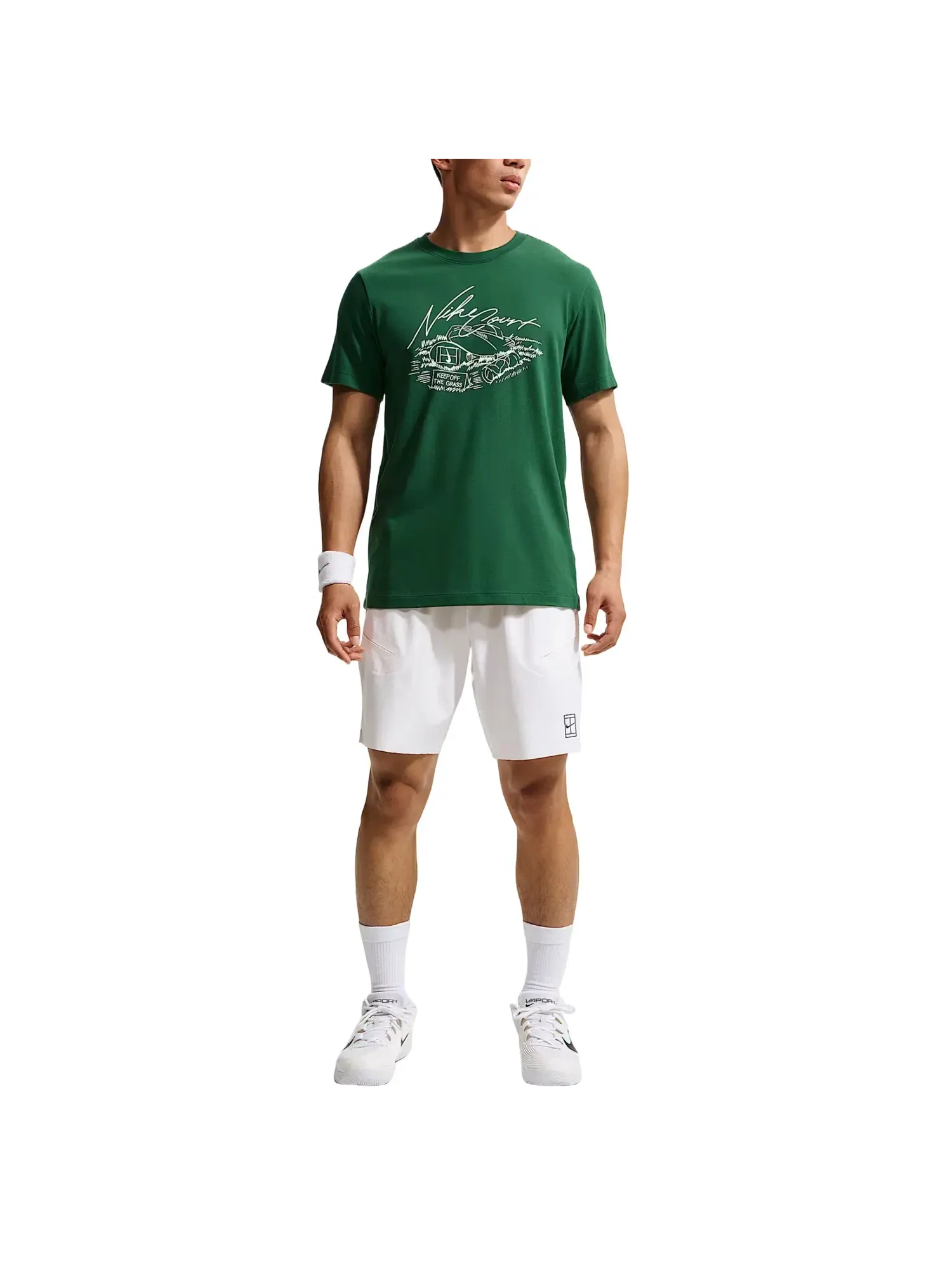 Мужская футболка Nike Dri-FIT — изображение 2 из 3, зеленый