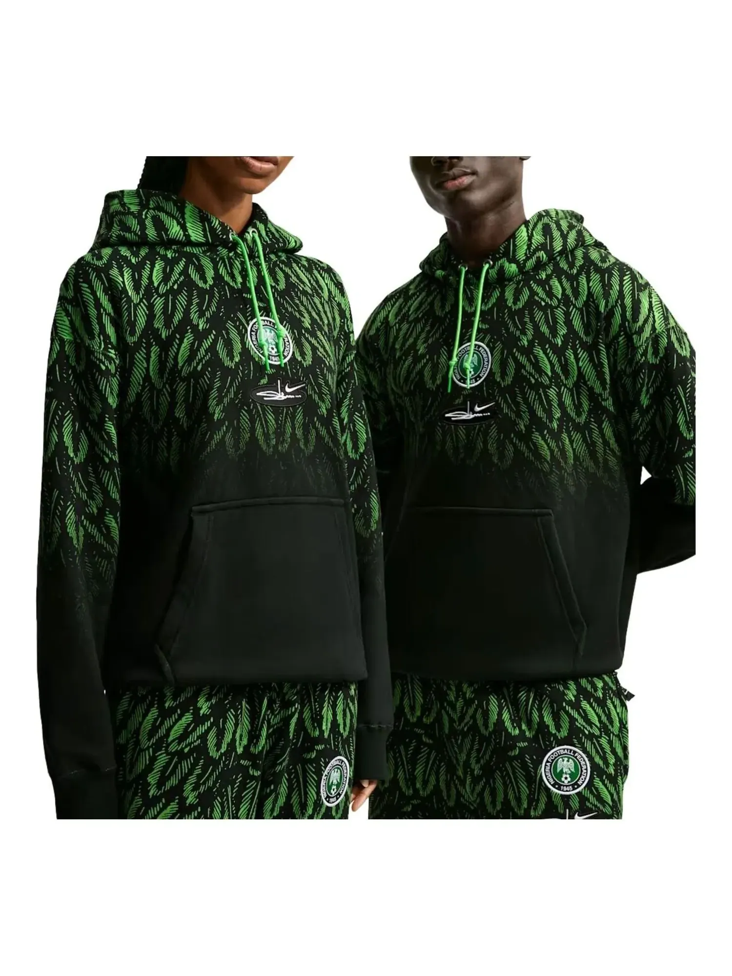 Мужское худи с флисовой подкладкой Nike x Nigeria x Slawn Cryoshot Fleece Hoodie — изображение 1 из 3, черный