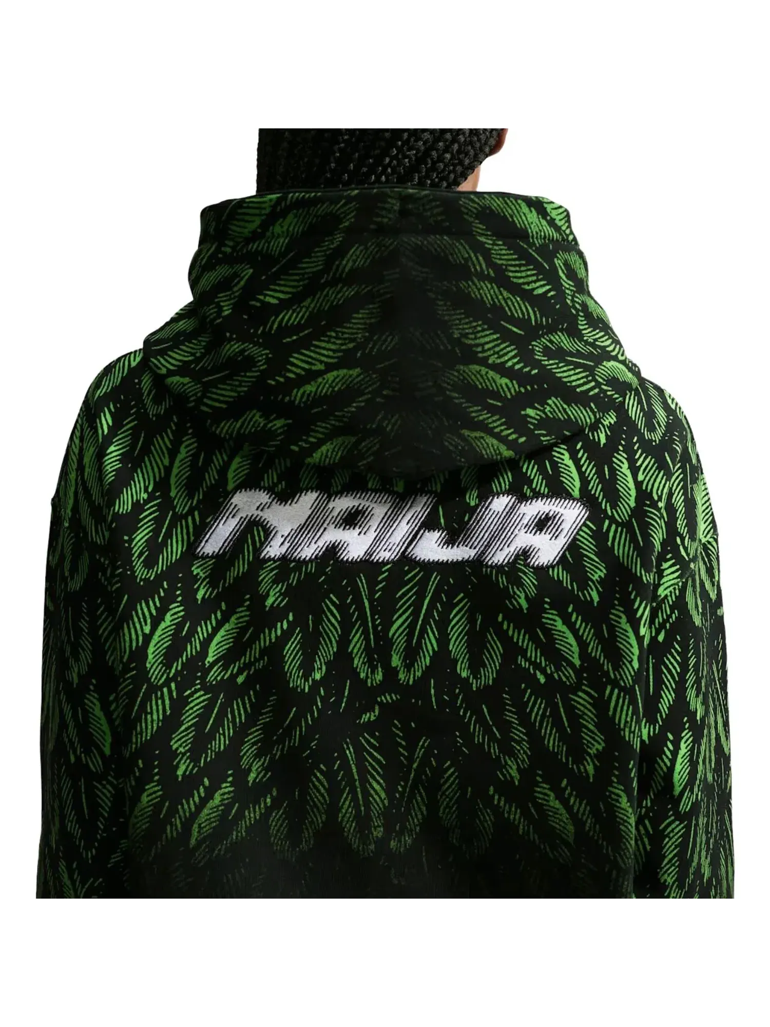 Мужское худи с флисовой подкладкой Nike x Nigeria x Slawn Cryoshot Fleece Hoodie — изображение 3 из 3, черный