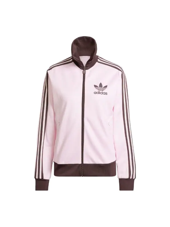 Куртка оригиналы beckenbauer track top asia sizing Adidas — изображение 1 из 3, розовый/коричневый