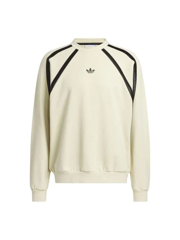 Свитера баскетбольная графика свитшот с круглым вырезом Adidas — изображение 1 из 3, белый/черный