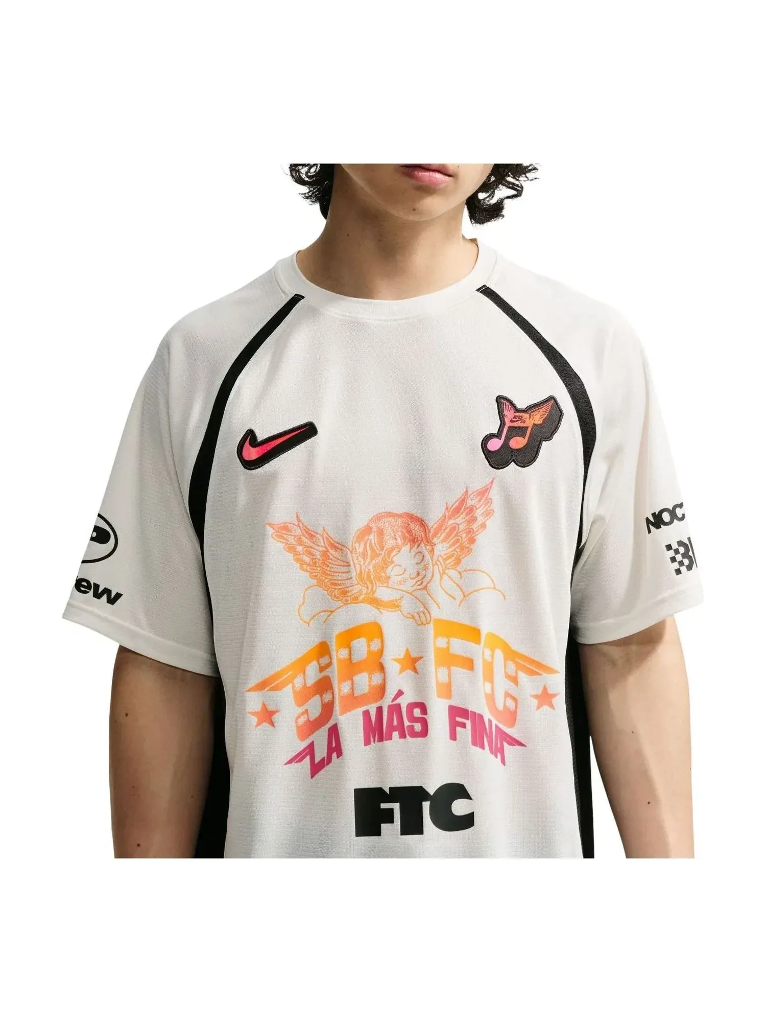 Мужская джерси Nike SB Skate Jersey Sail Black — изображение 1 из 5, белый