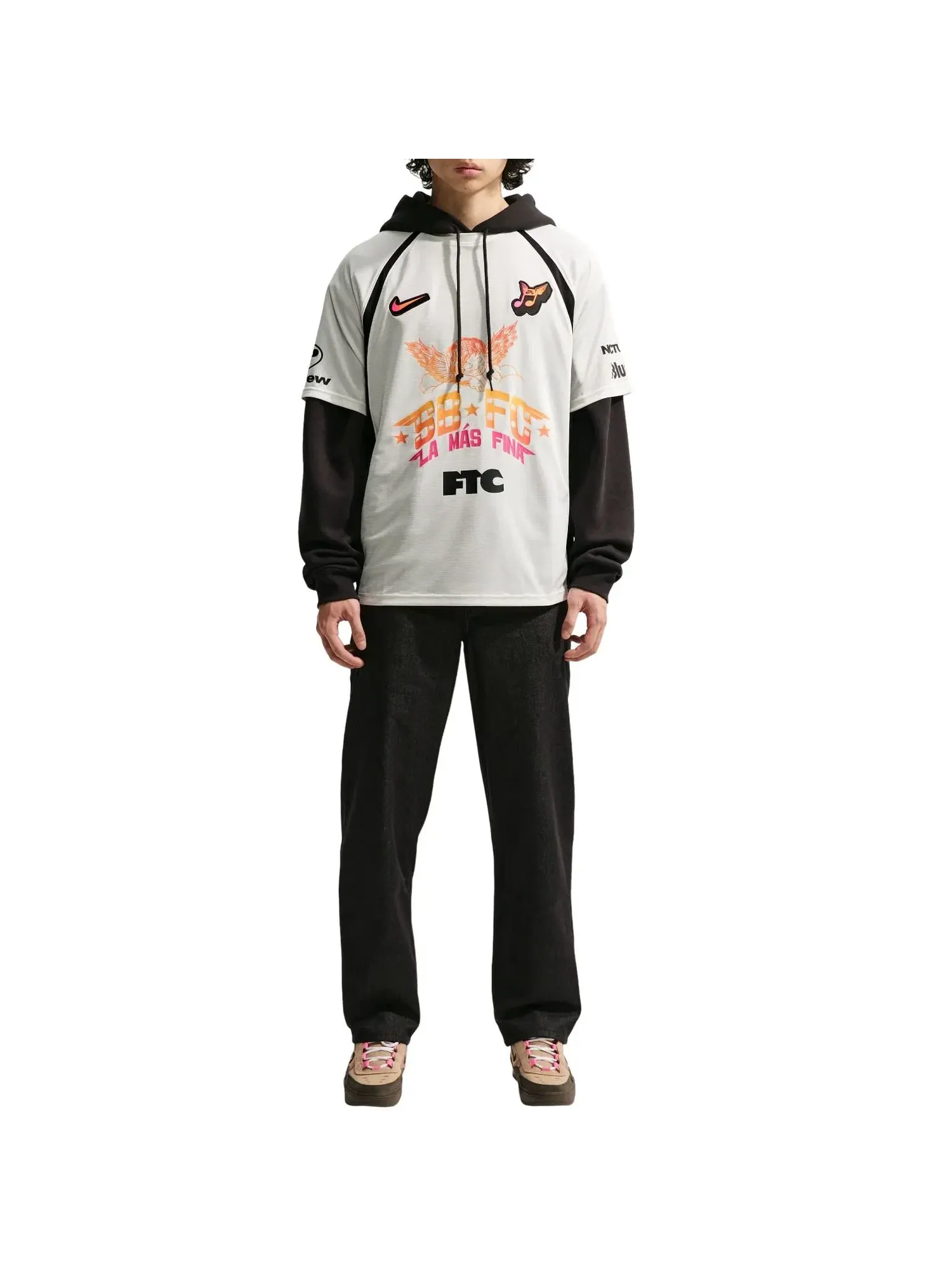 Мужская джерси Nike SB Skate Jersey Sail Black — изображение 2 из 5, белый
