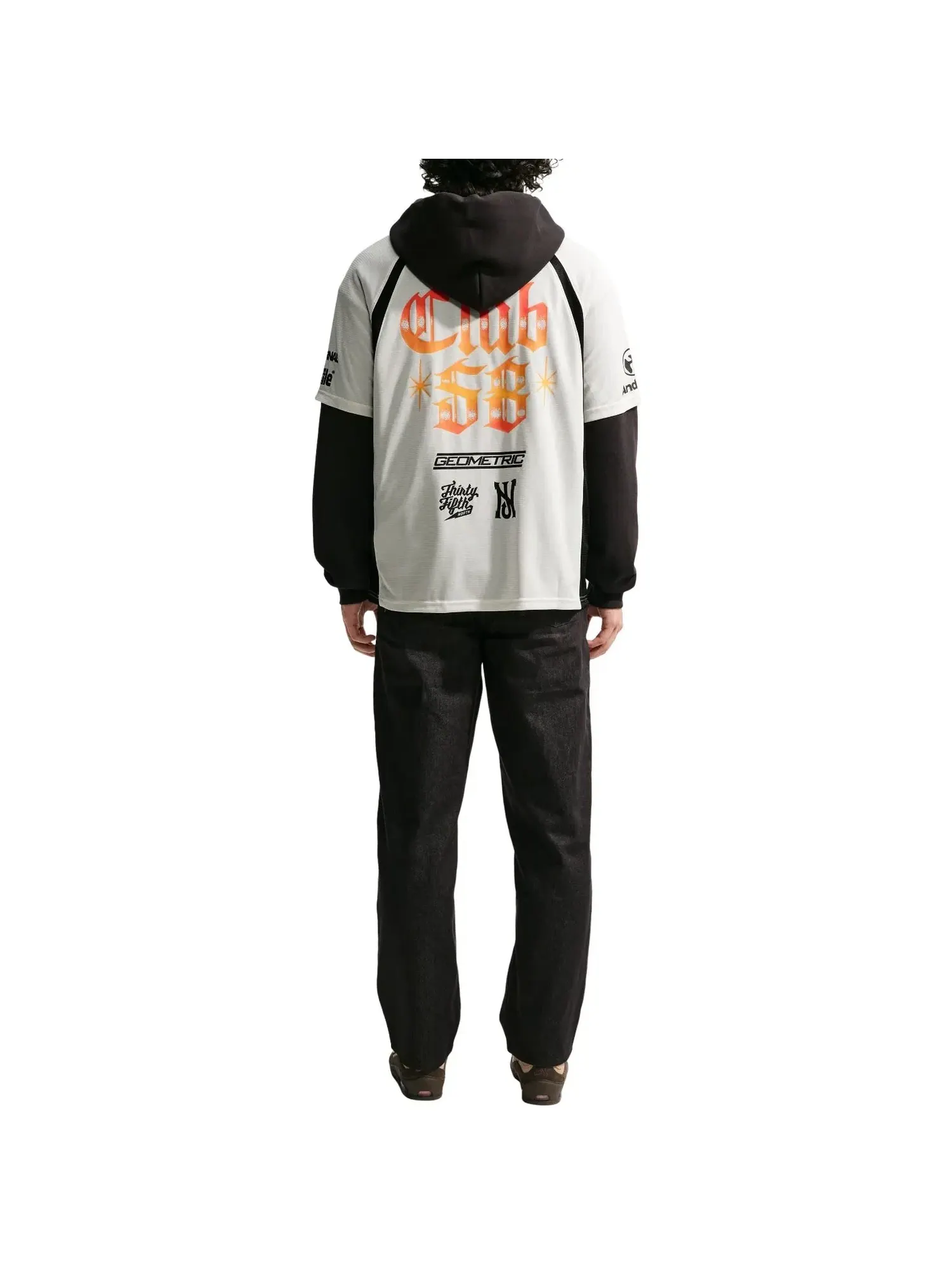 Мужская джерси Nike SB Skate Jersey Sail Black — изображение 3 из 5, белый