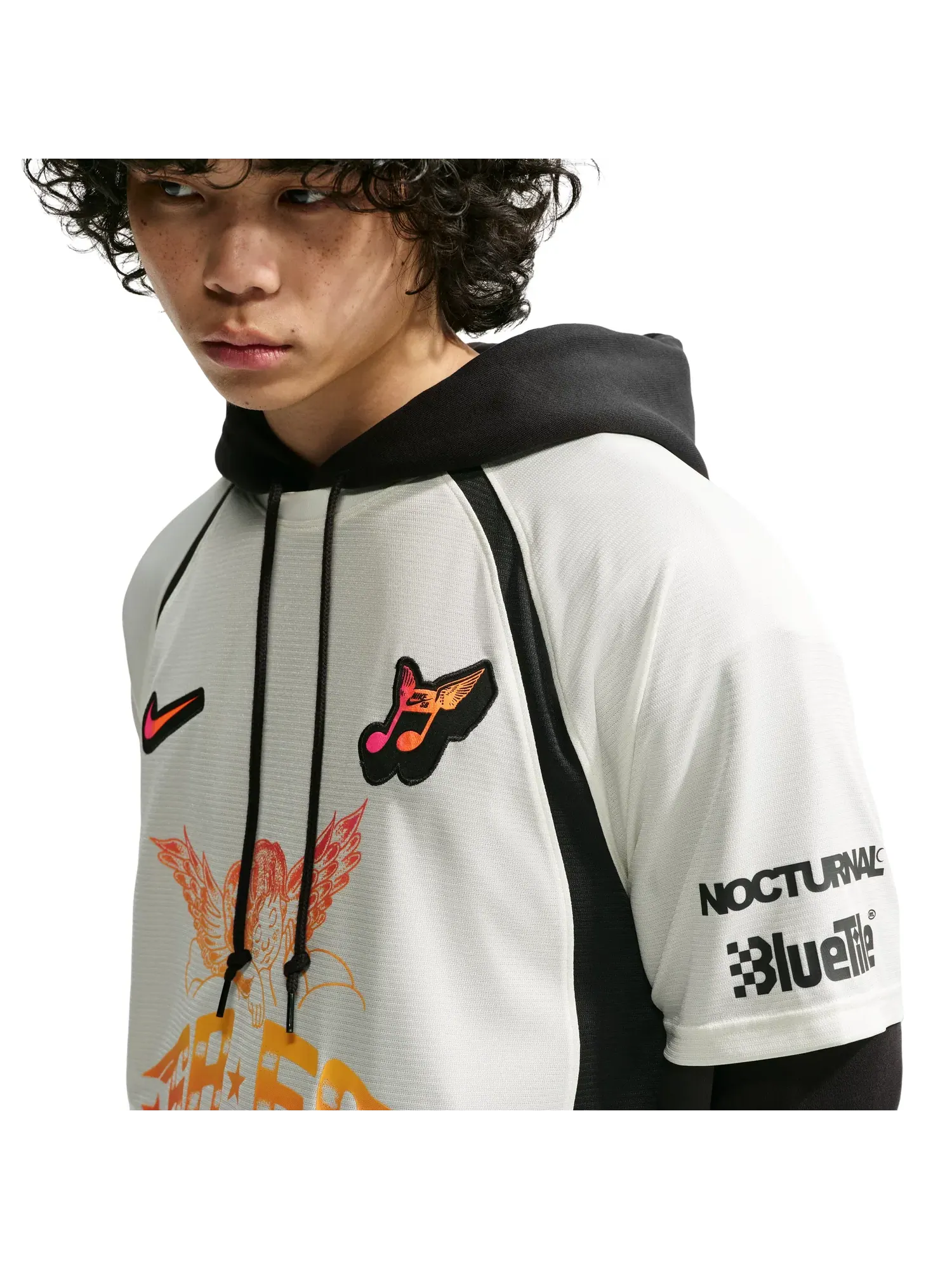 Мужская джерси Nike SB Skate Jersey Sail Black — изображение 4 из 5, белый