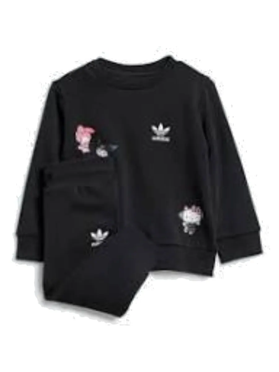Свитер (TD) adidas Originals x Hello Kitty Crew Set Asia Sizing 'Black'