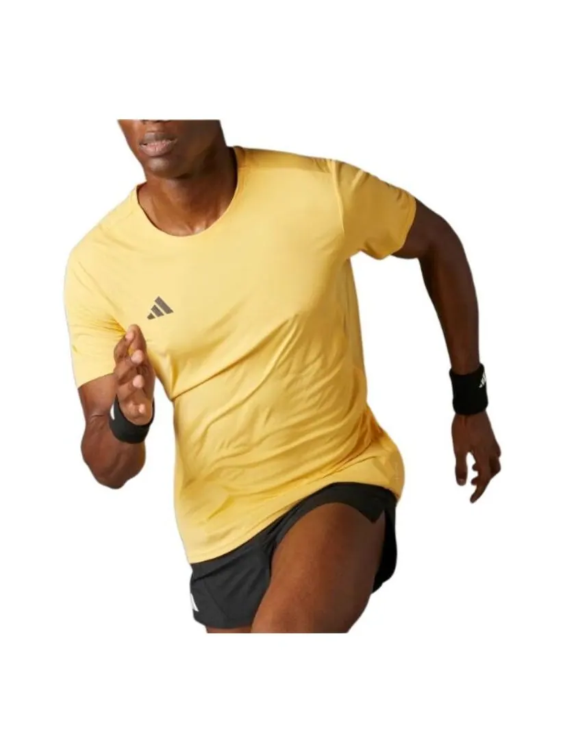 Футболка adidas Adizero Essentials Running T-shirt Asia Sizing 'Yellow' — изображение 1 из 3, желтый