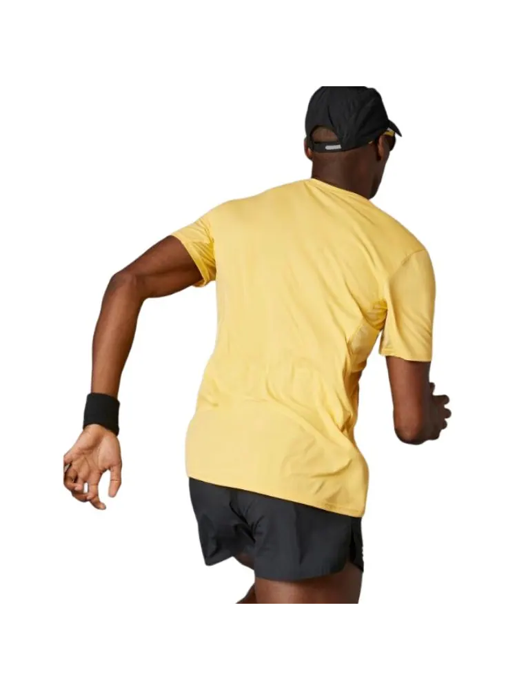 Футболка adidas Adizero Essentials Running T-shirt Asia Sizing 'Yellow' — изображение 2 из 3, желтый